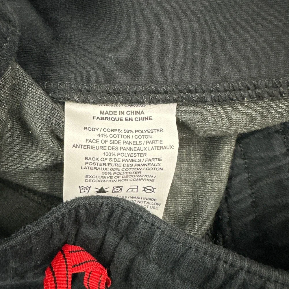 Nike Pants Men Large Black Solid Tapered Athletic Dri Fit Drawstring Basketball